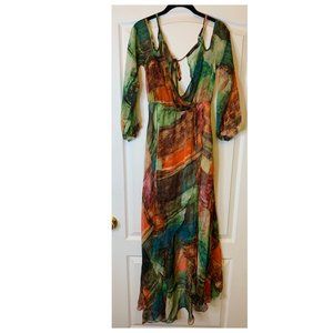 Green Multi Maxi Dress